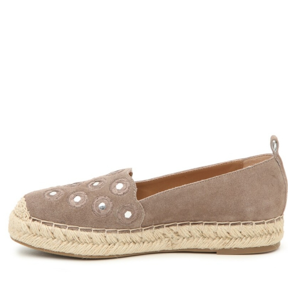 Brand New Crown Vintage Espadrille Platform Slip Ons "Crimson"